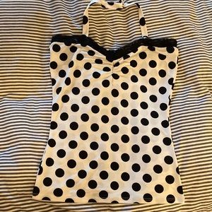 Demi Loon polka dot halter top